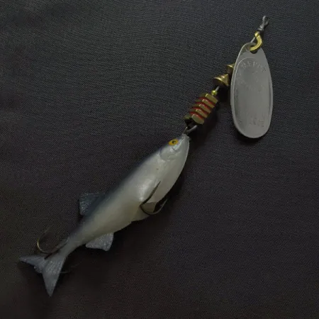 Vintage Mepps Comet 3 Mino, 1/3oz silver spinning lure #23428