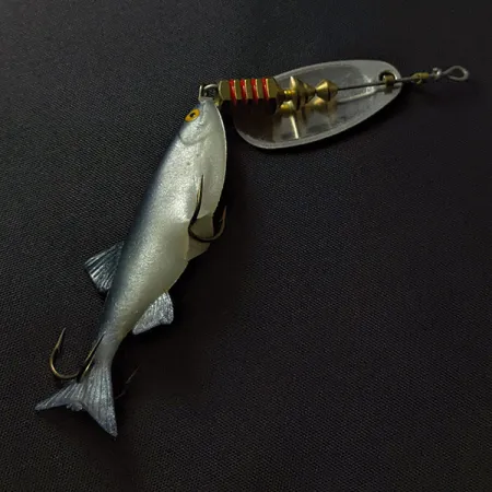 Vintage Mepps Comet 3 Mino, 1/3oz silver spinning lure #23428