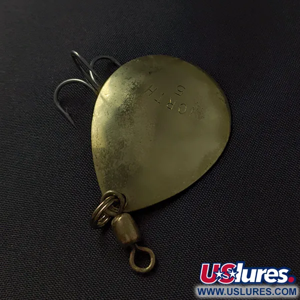 Vintage   Worth Spinner 5, 1/4oz gold spinning lure #23432