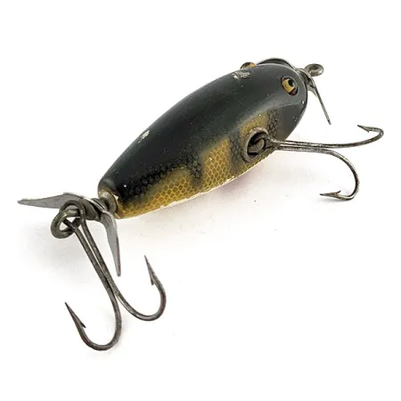 Vintage Creek Chub Injured Minnow glass eyes, 1/2oz Perch fishing lure #23436