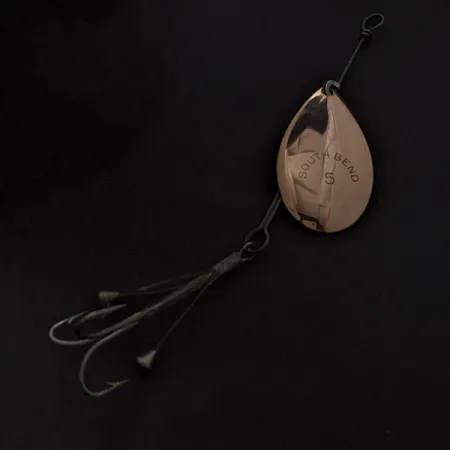 Vintage Vintage South Bend Spinner 5, 1/4oz nickel/copper spinning lure #23438