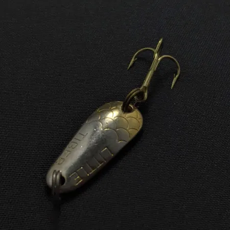 Vintage Thomas Little Tiger, 1/8oz gold fishing spoon #23442