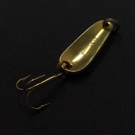 Vintage Thomas Little Tiger, 1/8oz gold fishing spoon #23442