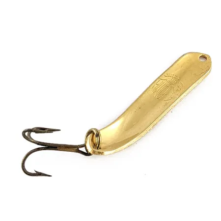 Vintage Thomas EEL, 1/8oz gold fishing spoon #23443