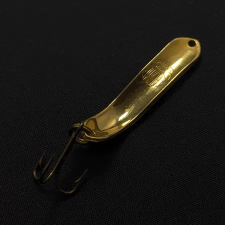 Vintage Thomas EEL, 1/8oz gold fishing spoon #23443