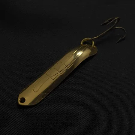 Vintage Thomas EEL, 1/8oz gold fishing spoon #23443