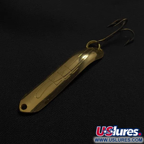 Vintage   Thomas EEL, 1/8oz gold fishing spoon #23443