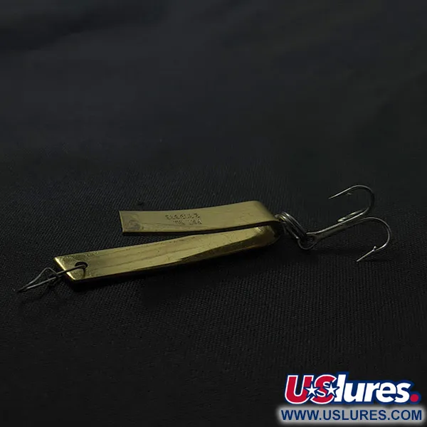 Vintage  Luhr Jensen Super-Duper 503, 1/8oz golden/red fishing spoon #23446