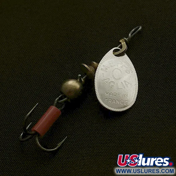 Vintage   Mepps Aglia 0, 3/32oz Silver spinning lure #23451