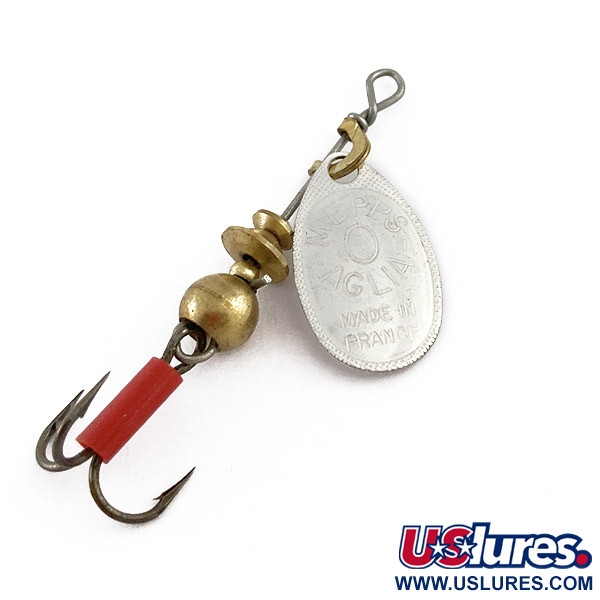 Vintage   Mepps Aglia 0, 3/32oz Silver spinning lure #23451
