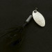 Vintage  Yakima Bait Worden's Original Rooster Tail , 3/32oz silver/black spinning lure #23452