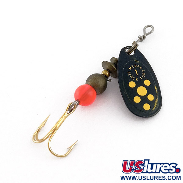 Vintage   Mepps Black Fury 1 (1970s), 1/8oz  spinning lure #23456