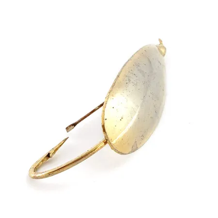 Vintage  Johnson Silver Minnow, 3/4oz gold fishing spoon #23457