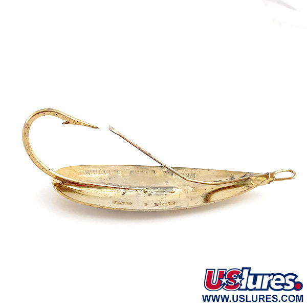 Vintage    Johnson Silver Minnow, 3/4oz gold fishing spoon #23457