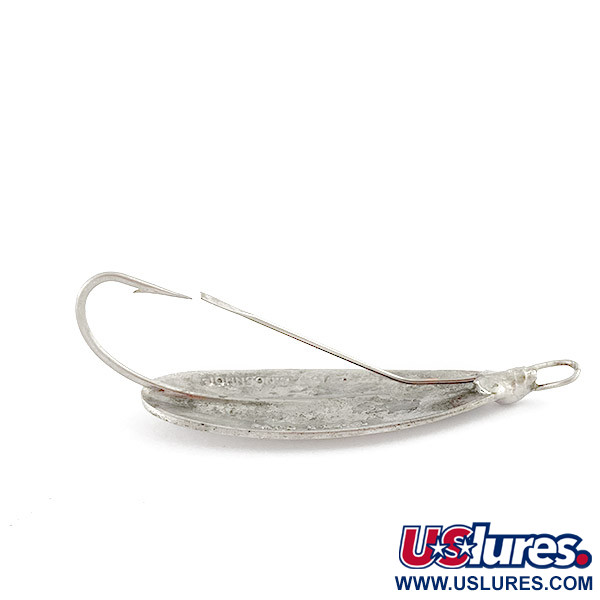 Vintage   Johnson Silver Minnow , 1/4oz nickel fishing spoon #23458