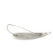Vintage   Johnson Silver Minnow , 1/4oz nickel fishing spoon #23458