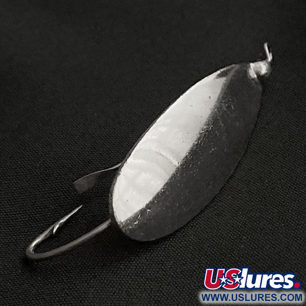 Vintage   Johnson Silver Minnow , 1/4oz nickel fishing spoon #23458