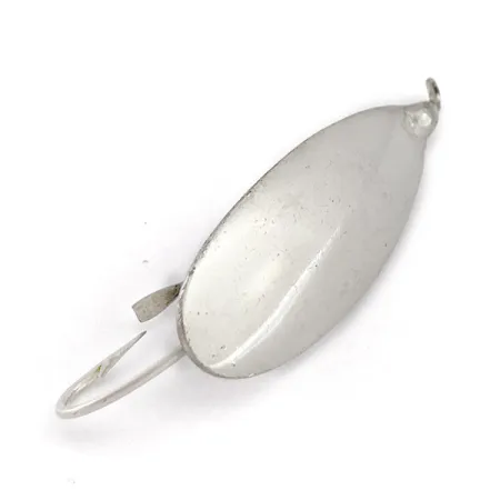 Vintage Johnson Silver Minnow , 1/4oz nickel fishing spoon #23458