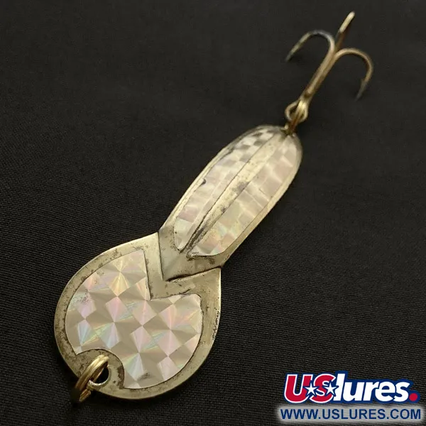 Vintage   Glen Evans Loco 3, 3/5oz gold fishing spoon #23460