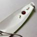 Vintage  Red Eye Lures Red Eye Evil Eye, 3/16oz white/yellow/red eye fishing spoon #23463