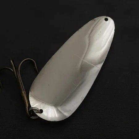 Vintage Lindy / Little Joe Lindy Gator , 1 2/3oz nickel/chartreuse fishing spoon #23465