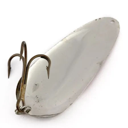 Vintage Lindy / Little Joe Lindy Gator , 1 2/3oz red/white/nickel fishing spoon #23466