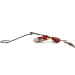 Vintage   Pflueger June Bug №6, 3/5oz nickel/red spinning lure #23467