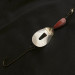 Vintage   Pflueger June Bug №6, 3/5oz nickel/red spinning lure #23467