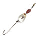 Vintage   Pflueger June Bug №6, 3/5oz nickel/red spinning lure #23467