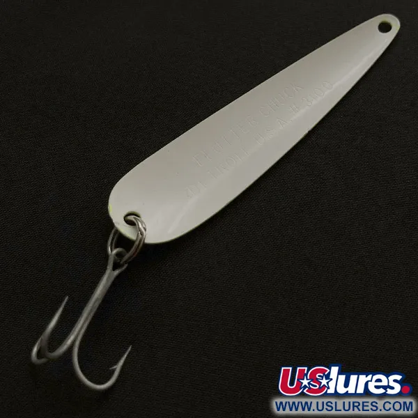 Vintage  Eppinger Dardevle Flutter Chuck #3100, 1/3oz Five of Diamonds fishing spoon #23470