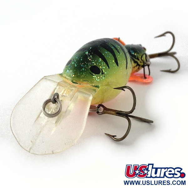 Vintage   Renosky Lures Guido's Double Image, 1/3oz Green Tiger fishing lure #23481