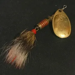 Mepps Aglia 3 dressed (squirrel tail)  (1960s)