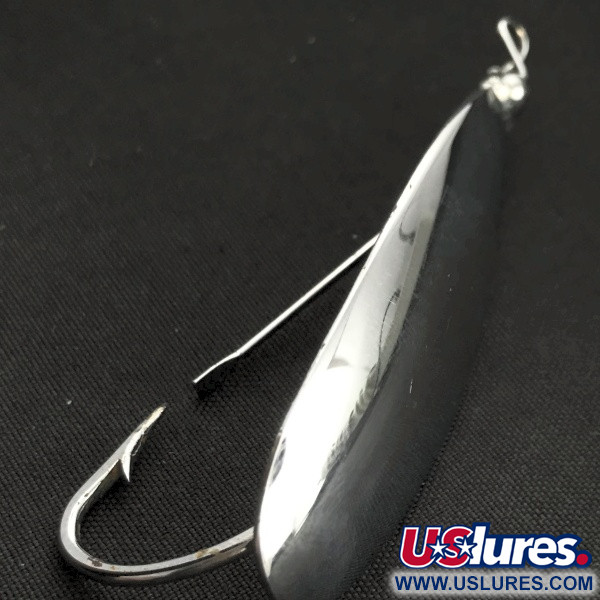 Vintage   Johnson Silver Minnow Weedless, 1/3oz nickel fishing spoon #23491