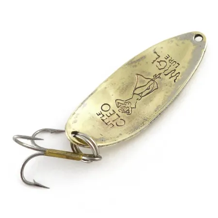 Vintage Seneca Little Cleo (Hula Girl), 1/2oz gold fishing spoon #23492