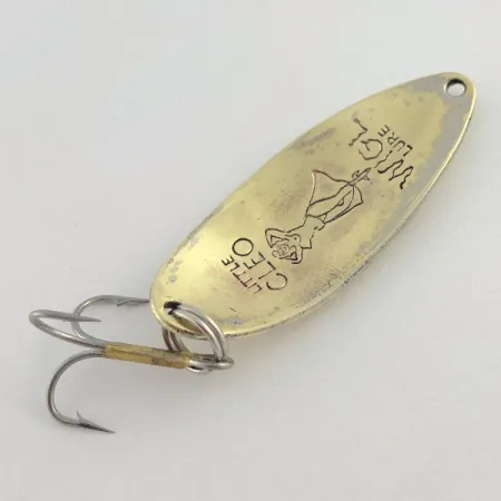 Vintage Seneca Little Cleo (Hula Girl), 1/2oz gold fishing spoon #23492