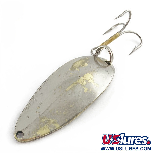 Vintage  Seneca Little Cleo (Hula Girl) , 1/2oz nickel/gold fishing spoon #23493