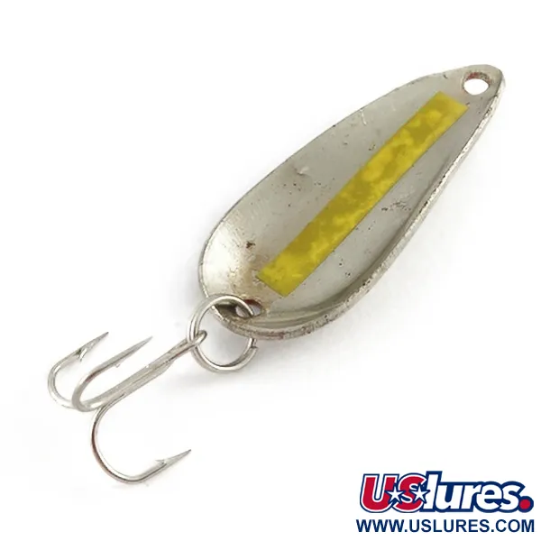 Vintage   Worth Chippewa Steel Spoon , 1/4oz nickel fishing spoon #23495