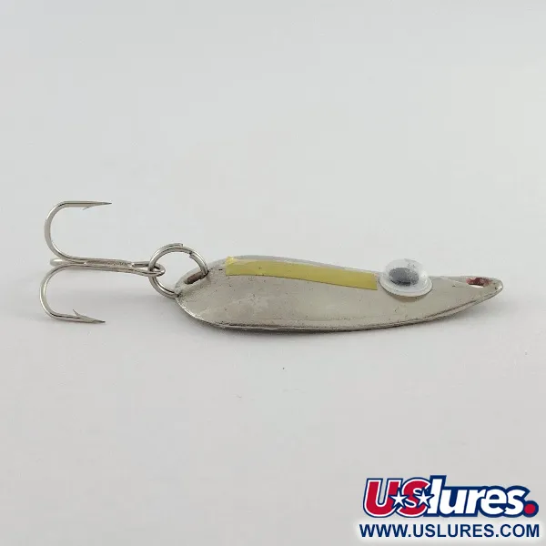 Vintage   Worth Chippewa Steel Spoon , 1/4oz nickel fishing spoon #23495