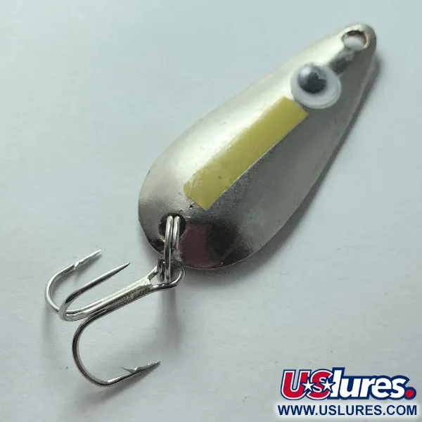 Vintage   Worth Chippewa Steel Spoon , 1/4oz nickel fishing spoon #23495