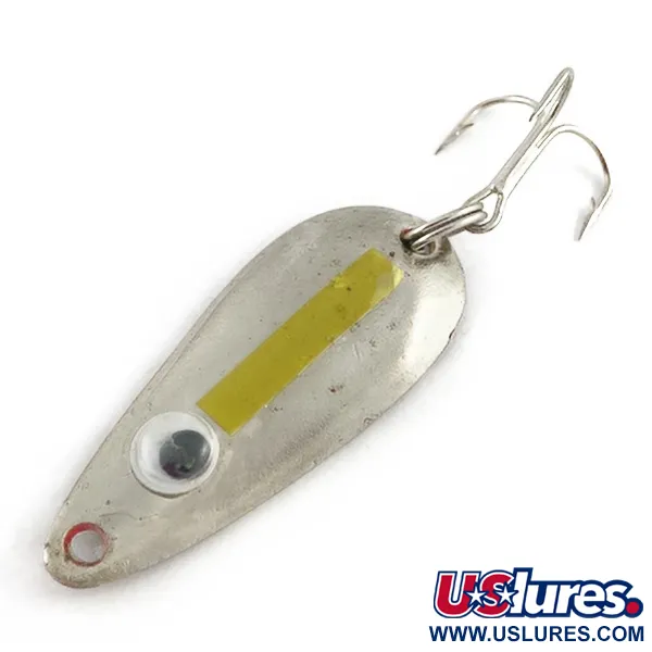 Vintage   Worth Chippewa Steel Spoon , 1/4oz nickel fishing spoon #23495