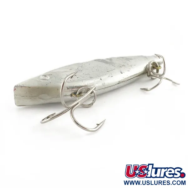 Vintage Bill Lewis Rat-L-Trap, 1/2oz nickel fishing lure #23498