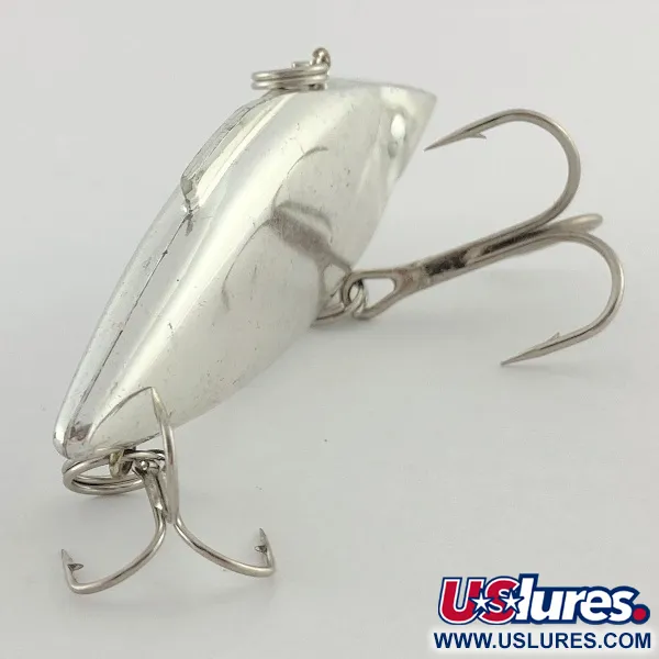 Vintage Bill Lewis Rat-L-Trap, 1/2oz nickel fishing lure #23498