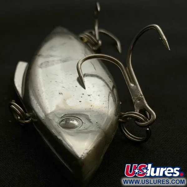 Vintage Bill Lewis Rat-L-Trap, 1/2oz nickel fishing lure #23498