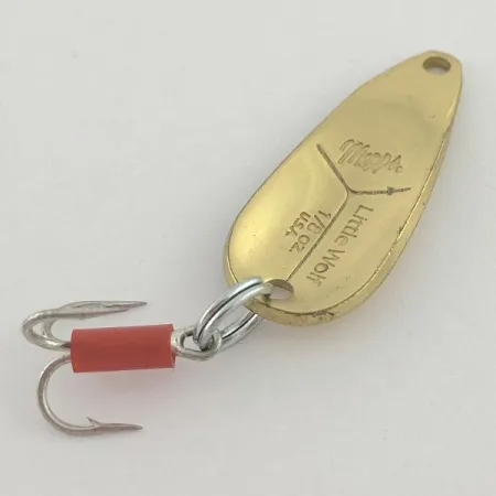 Vintage Mepps Little Wolf, 1/8oz Brown Trout fishing spoon #23500