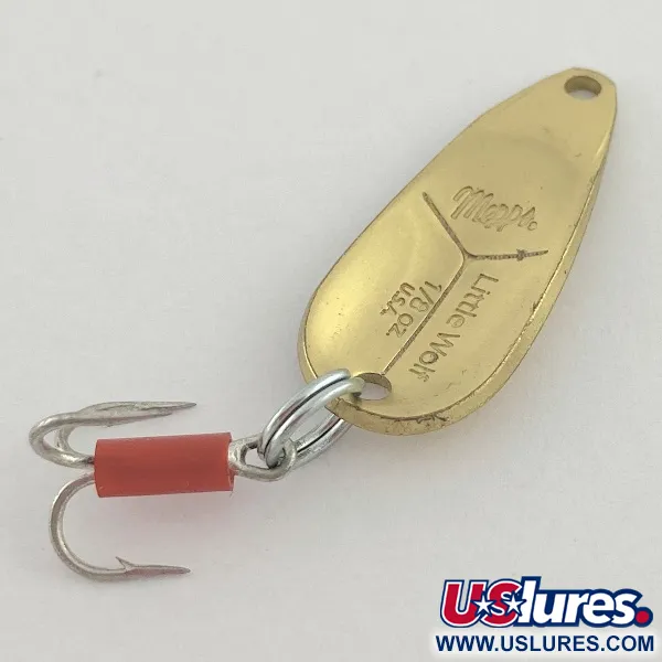 Vintage   Mepps Little Wolf, 1/8oz Brown Trout fishing spoon #23500