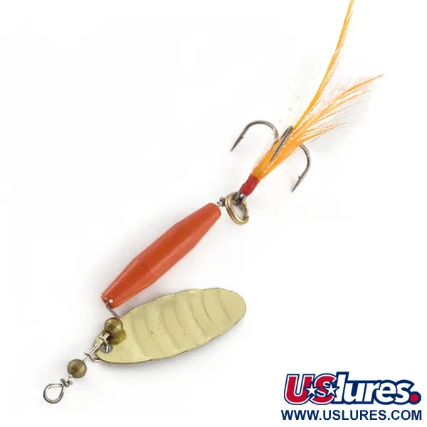 Vintage Worth #301, 1/3oz red/black/gold spinning lure #23504