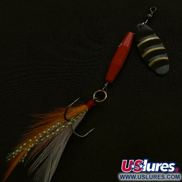 Vintage   Worth #301, 1/3oz red/black/gold spinning lure #23504