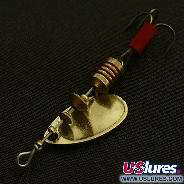 Vintage   Mepps Aglia 1, 1/8oz gold spinning lure #23506
