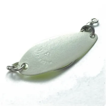 Vintage Hildebrandt Spinners Hildebrandt Little Shaver 3, 1/16oz pearl/green fishing spoon #23507