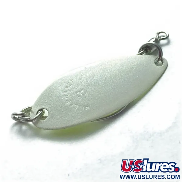 Vintage Hildebrandt Spinners Hildebrandt Little Shaver 3, 1/16oz pearl/green fishing spoon #23507